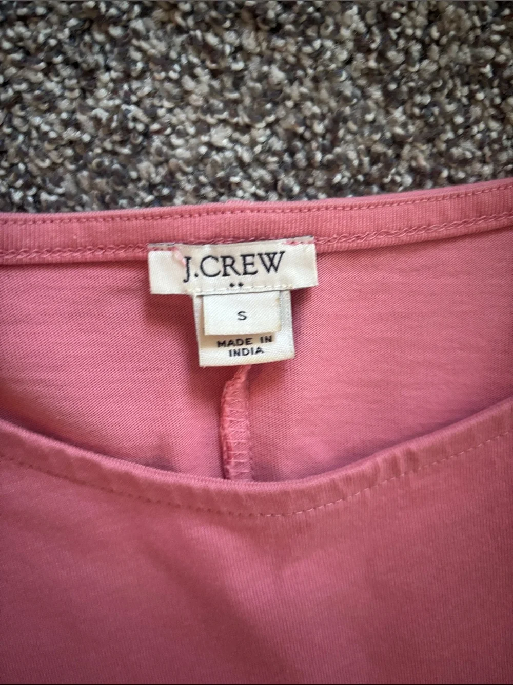 J. Crew Rose Pink Ruffle Sleeve Shift Dress